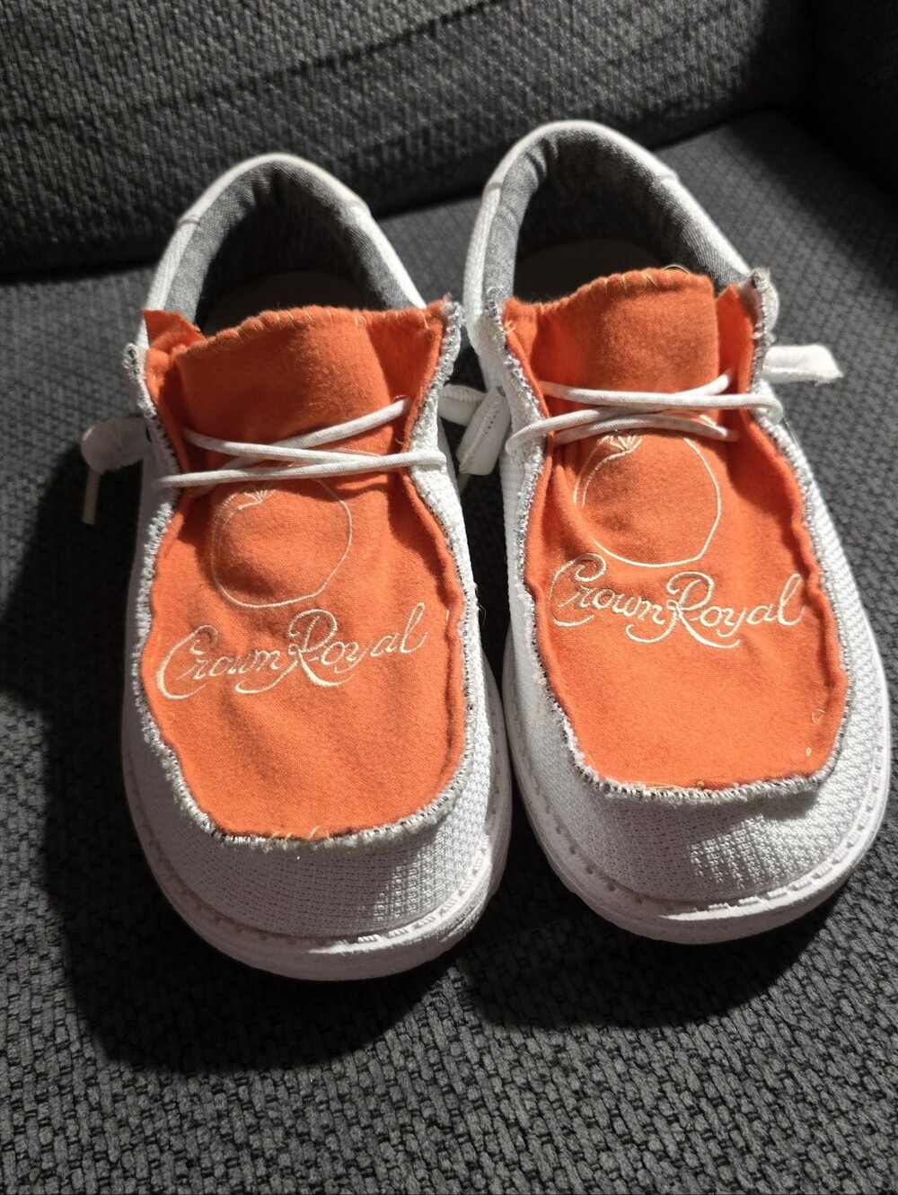 Hey Dude Men's Orange and White Hey Dudes
